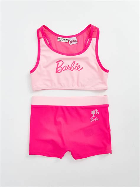 LCW Kids Ensemble Bikini Imprimé Barbie pour Filles S44884Z4 VL0 LC Waikiki