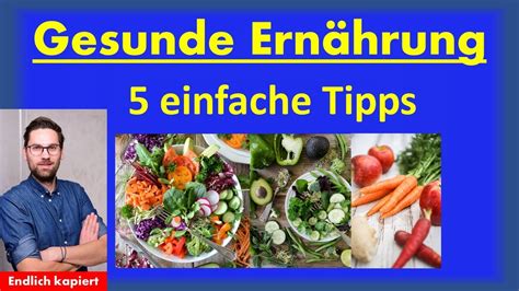 Gesunde Ern Hrung Einfache Tipps Youtube