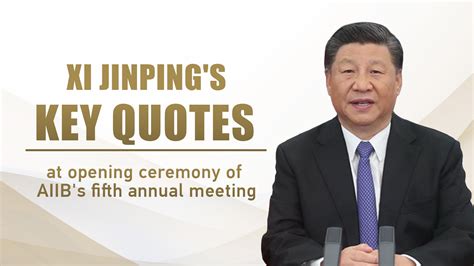 Key Quotes From Xi S Speech At Opening Of Aiib S Fifth Annual Meeting