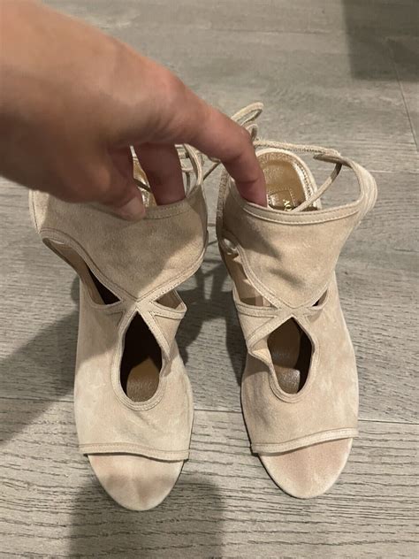 Aquazzura Shoes Nude Heels Gem