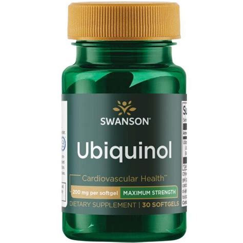 Ubiquinol Mg Supplement Softgels Swanson Health Products