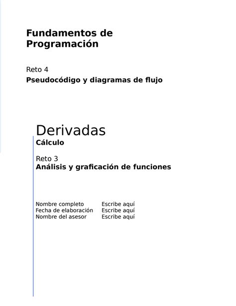 R2 U1 ingles reto 2 Fundamentos de Programación Reto 4 Pseudocódigo