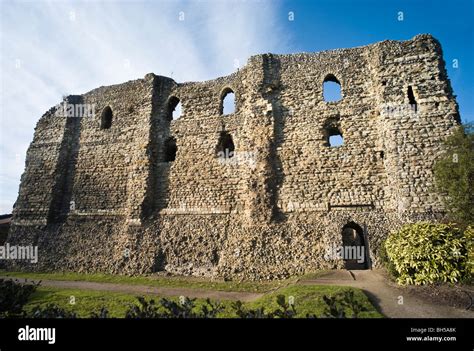 The Ruins of the Norman Castle, Canterbury, Kent, England Stock Photo ...