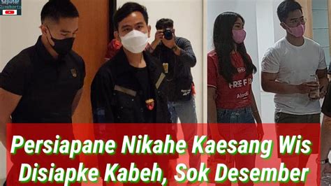 Persiapan Pernikahan Kaesang Terus Dikebut Gibran Bocorkan Ada Kirab