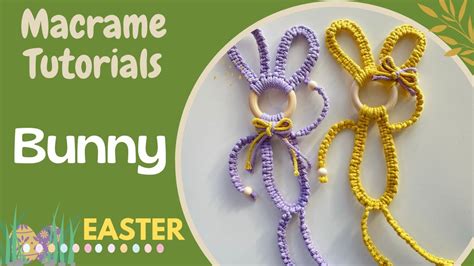 Handmade Easter Decor Diy Macrame Bunny Tutorial Youtube