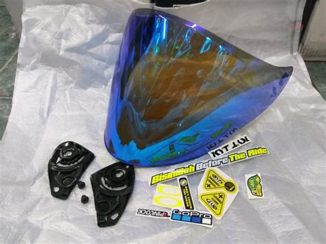 Jual Visor Flat Venom Open Iridium Pnp Kyt Kyoto Free Stiker Set Di