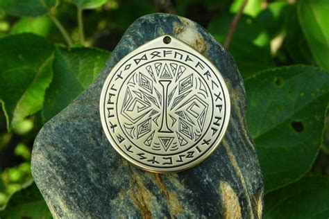 Isa Rune Talisman Rune Pendant Viking Necklace Nordic Etsy