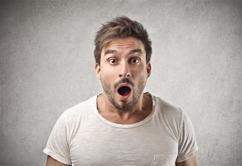 Premium Photo | Shocked surprised man
