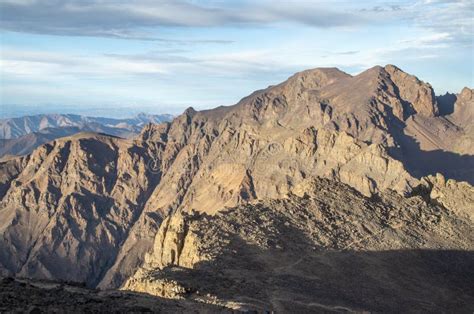 Panorama from Trail To Toubkal, Ridges and Highest Peaks of Atlas ...