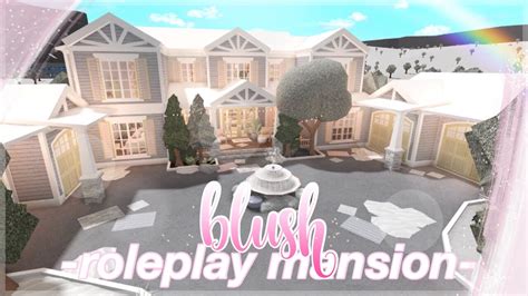 Bloxburg Blush Roleplay Mansion House Build Youtube