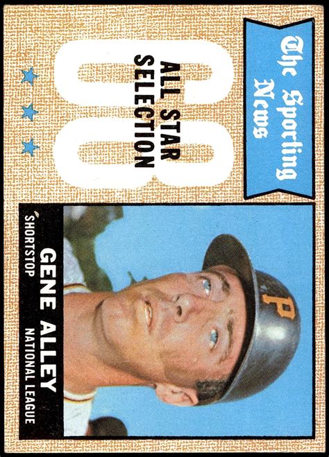 Amazon Topps All Star Gene Alley Pittsburgh Pirates