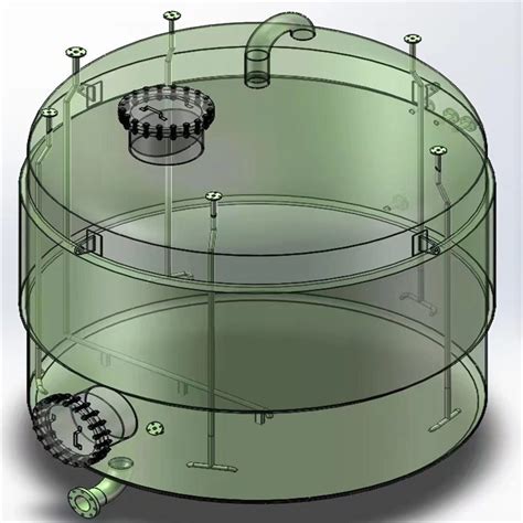 Frp Grp Horizontal Storage Tank For Hcl And Chemicals Frp Grp Storage