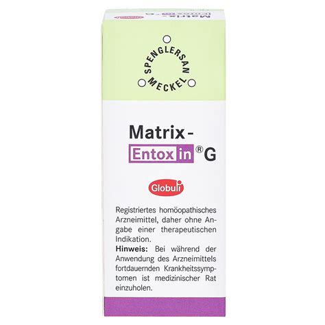 Matrix Entoxin G Globuli Gramm N Kaufen Medpex