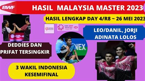 Hasil Malaysia Master Hari Ini Babak Besar Leodaniel Menang