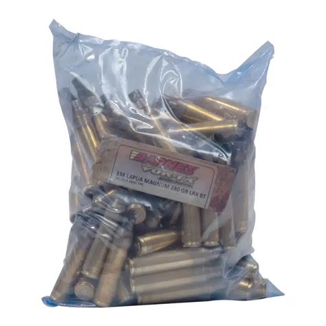 Once Fired Brass 338 Lapua 100 Qnt Fierce Firearms Long Range Rifles And High Performance