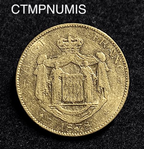 Monnaie Monaco Francs Or Charles Iii A Paris Ctmp Numis