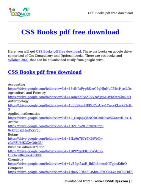 CSS Books PDF | PDF