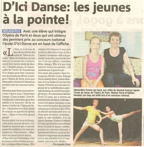 Concours et rencontres chorégraphiques Ecole de danse Atelier d Ici