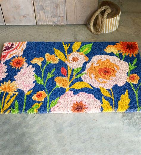 Floral Coir Doormat VivaTerra