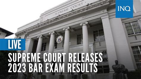 LIVESTREAM: 2023 Bar exam results | Inquirer News