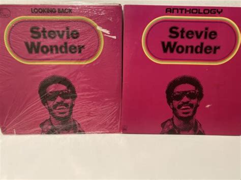 Popsike Stevie Wonder Looking Back Anthology Lp Vinyl