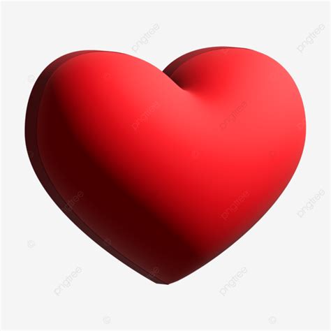 Coeur Rouge 3d Fond Transparent Clipart PNG Cœur 3d Aimer PNG et