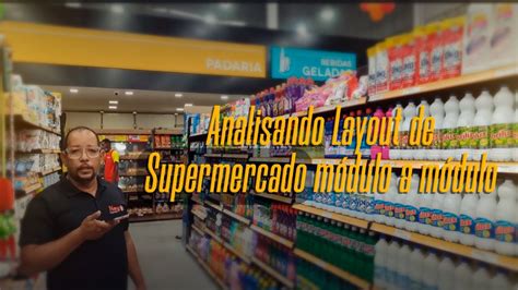 Layout de Supermercado módulo a módulo Bastidores de um Layout