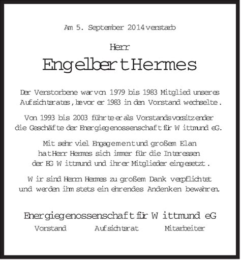 Traueranzeigen Von Engelbert Hermes Nordwest Trauer De