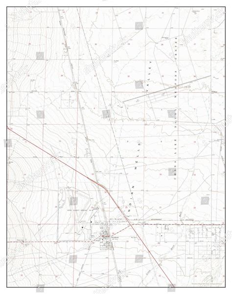 Usa Timeless Maps Inyokern California Map Editorial Stock Photo Stock