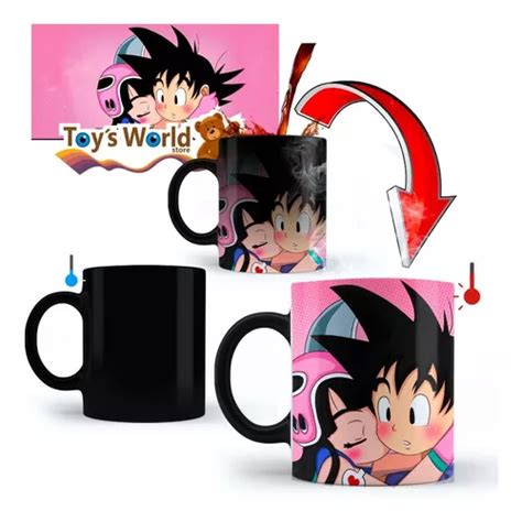 Taza Magica Dragon Ball Goku Y Milk Pareja Premium