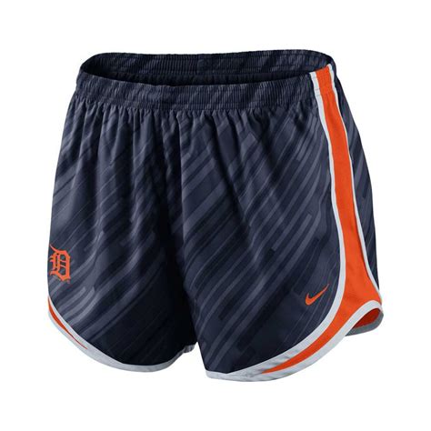 Lyst Nike Womens Detroit Tigers Drifit Tempo Shorts In Blue