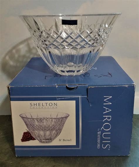 Waterford Crystal Bowl Marquis 8 Inch Bowl Shelton Pattern New With