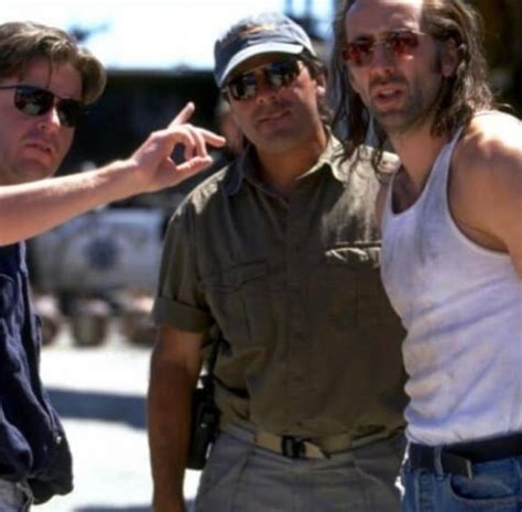 Behind the scenes of "Con air" with Nicolas Cage, 1997. : r ...