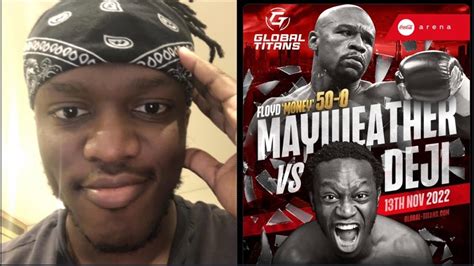 KSI REACTS To DEJI Vs FLOYD MAYWEATHER OFFICIAL ANNOUNCEMENT YouTube