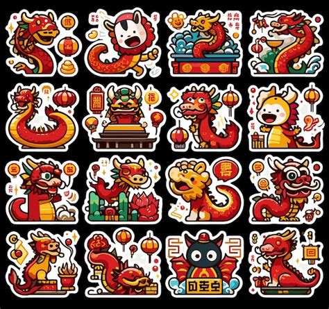 Premium Vector Free Vector Hand Drawn Chinese New Year Elements