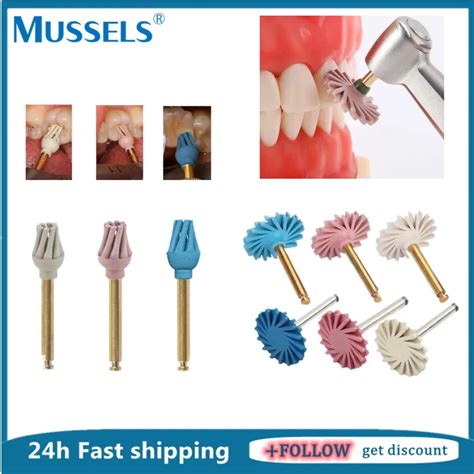 Dental Rubber Polisher Composite Resin Polishing Discs Wheel Diamond