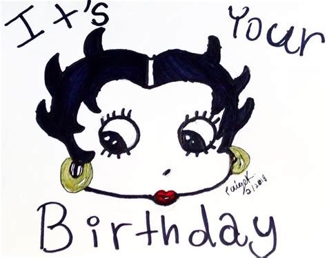 Betty Boop Birthday Card By Nekonigiri On Deviantart