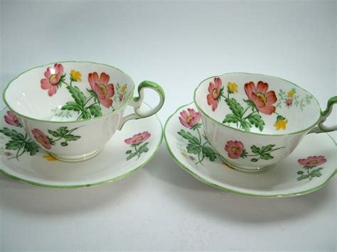 Antique S Aynsley Tea Cup And Saucer White Tea Cup Etsy Canada