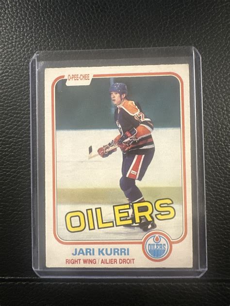 1981 82 O Pee Chee 107 Jari Kurri Rookie Card Rc Ex Opc Oilers