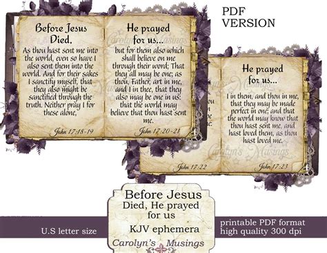 The Easter Story Printable Bible Journaling Ephemera Pdf Version