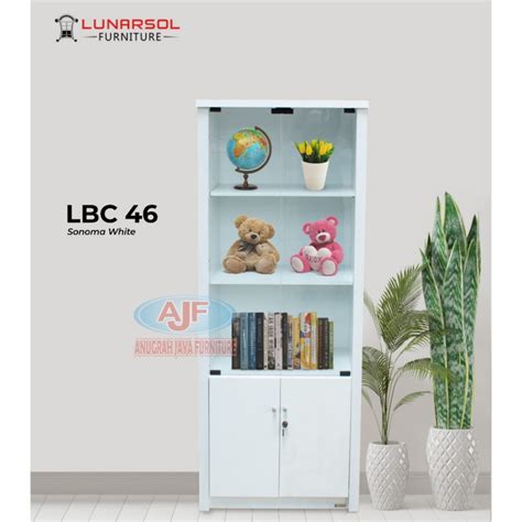 Jual Rak Buku 2 Pintu Lunar LBC 46 Lemari Buku Shopee Indonesia