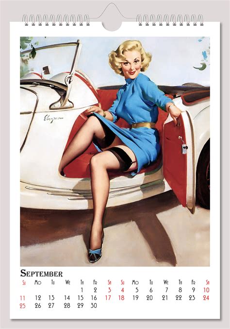 Gil Elvgren Wall Calendar 2022 Pin Up Girl Retro Vintage Etsy Uk