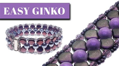 Easy Ginko Bead Bracelet Tutorial Youtube