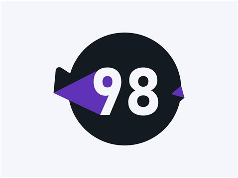 98 Number logo icon design vector image. Number logo icon design vector ...