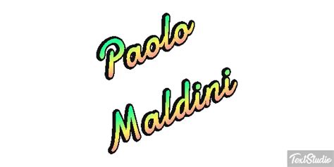 Paolo Maldini Celebrity Animated Logo Designs