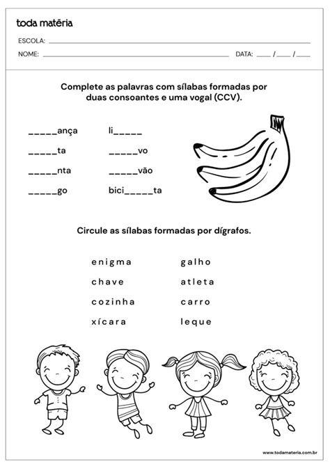 Atividades De Português Para O 3º Ano Ensino Fundamental Toda Matéria