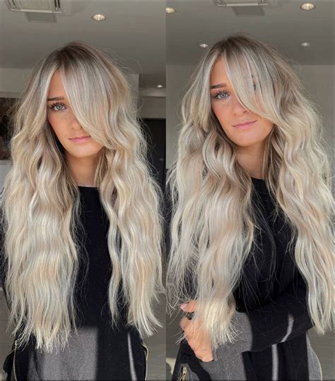 Rooted Blonde Balayage Highlights With Extensions Blonde Balayage Highlights Blonde Balayage