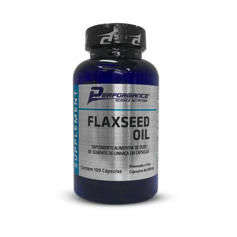 Óleo de Semente de Linhaça Dourada Flaxseed Oil 600mg 100 Cápsulas