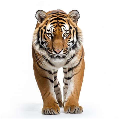 Premium AI Image | Tiger with white background high quality ultra hd