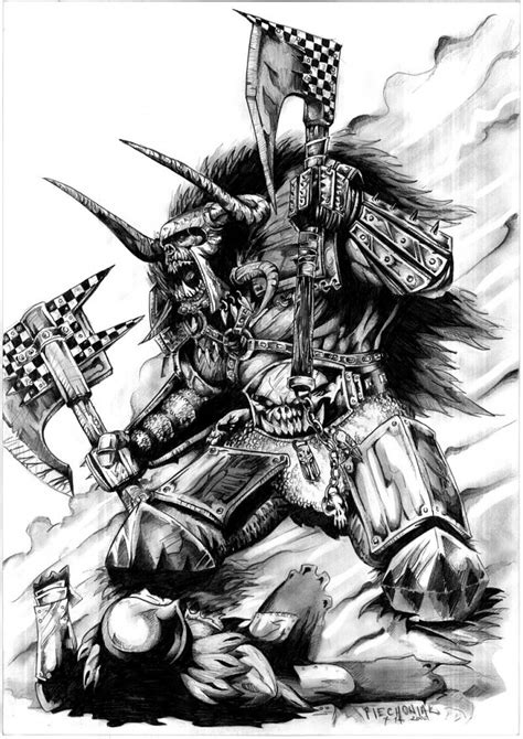 black orc warboss art image - Orc clan and Orks fantasy and monsters fan group - Mod DB